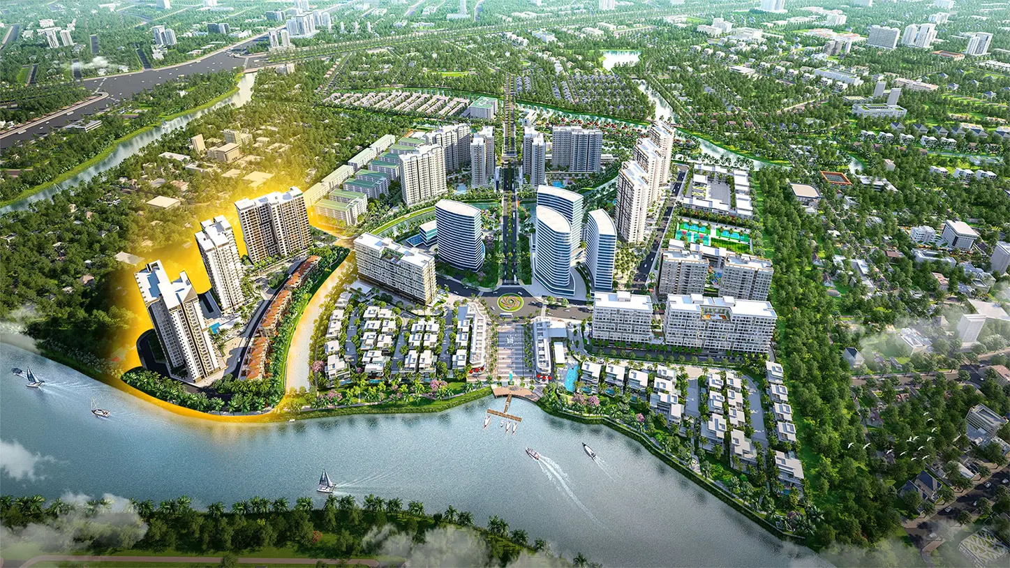 Vị trí phân khu Trellia Cove trong Mizuki Park