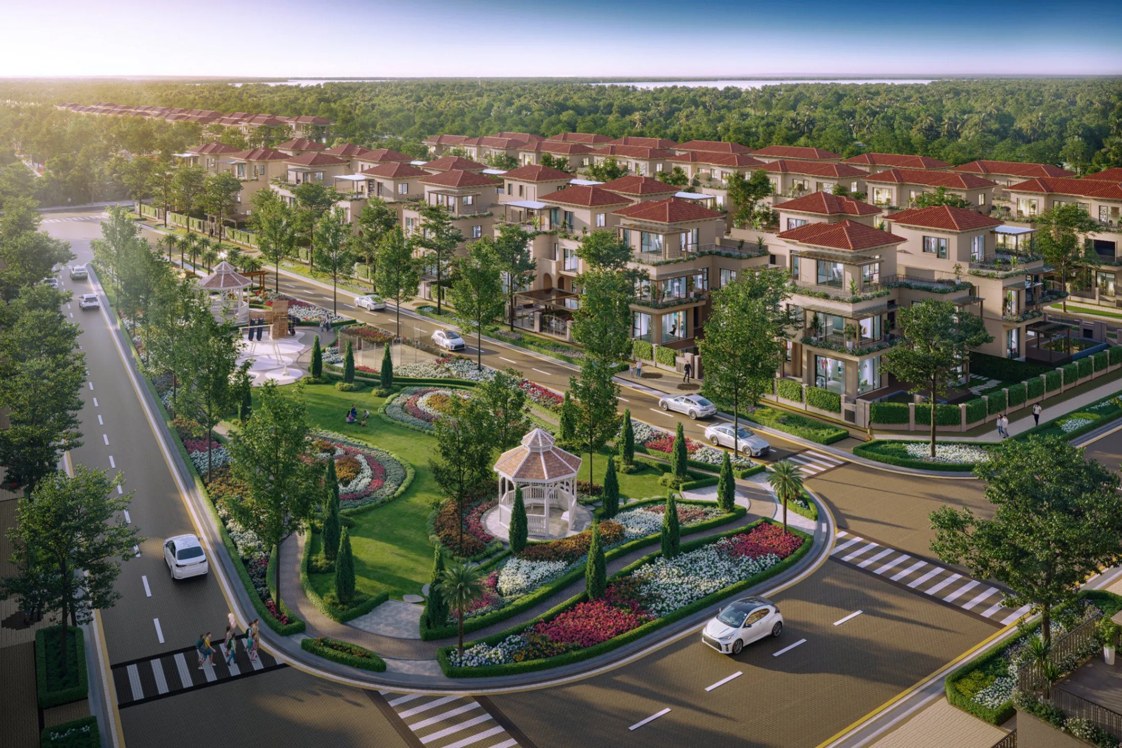 Phối cảnh khu biệt thự Zone C Elyse Island