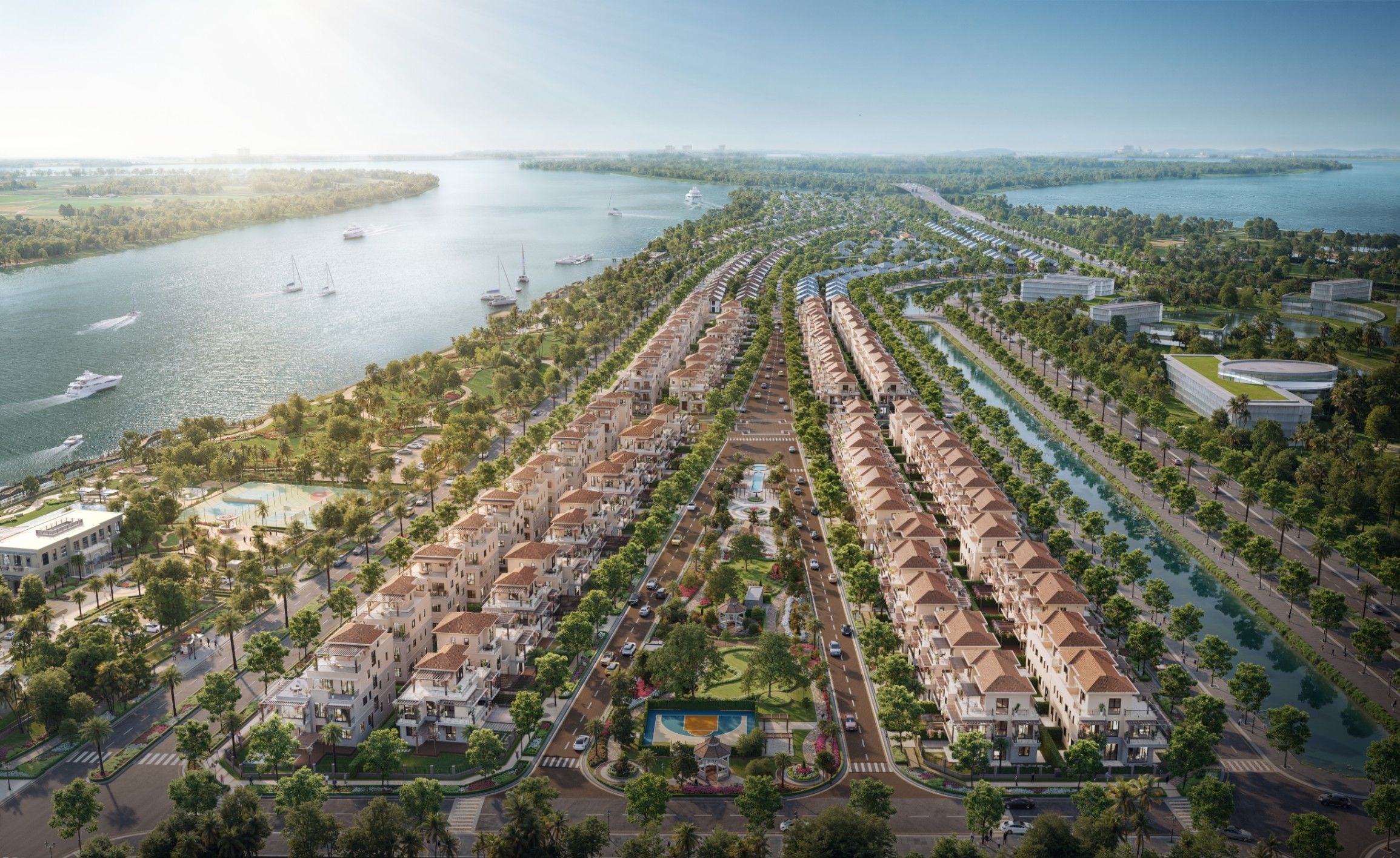 Phối cảnh tổng thể Elyse Island trên đảo Đại Phước, Đồng Nai