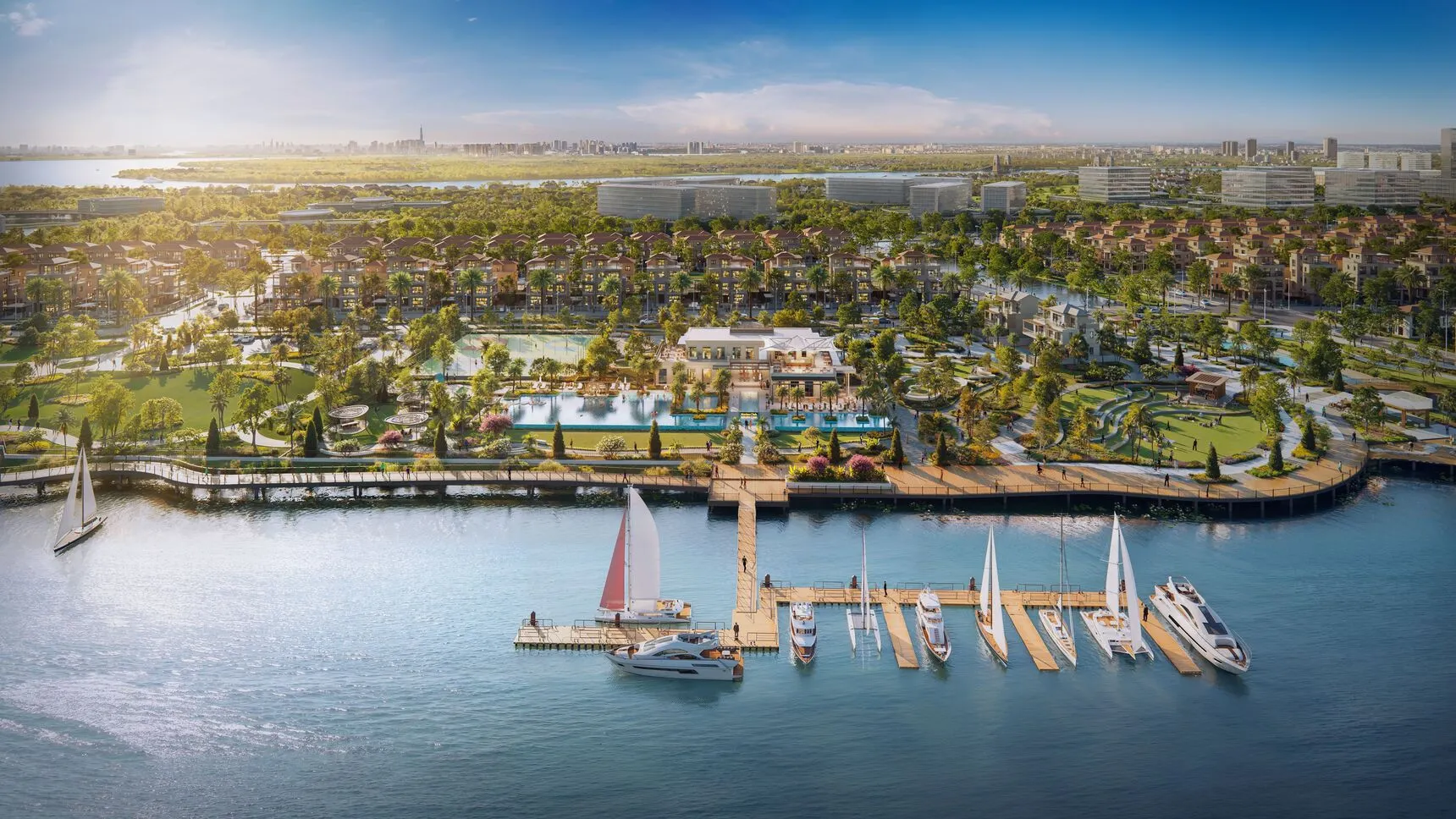 Cảnh quan ven sông Elyse Island tại đảo Đại Phước