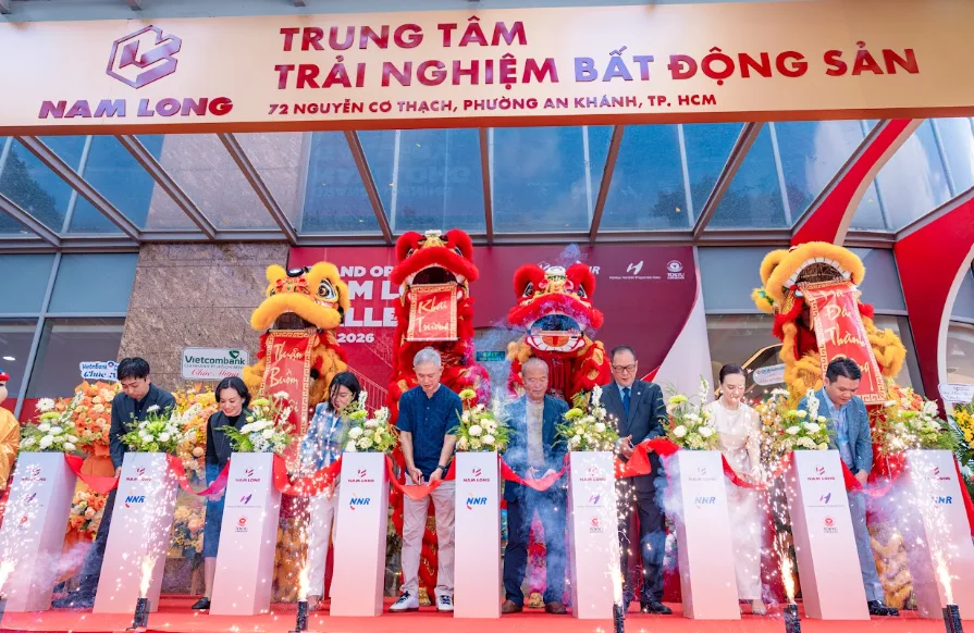 Múa lân và nghi thức khai trương Nam Long Gallery, trung tâm trải nghiệm bất động sản