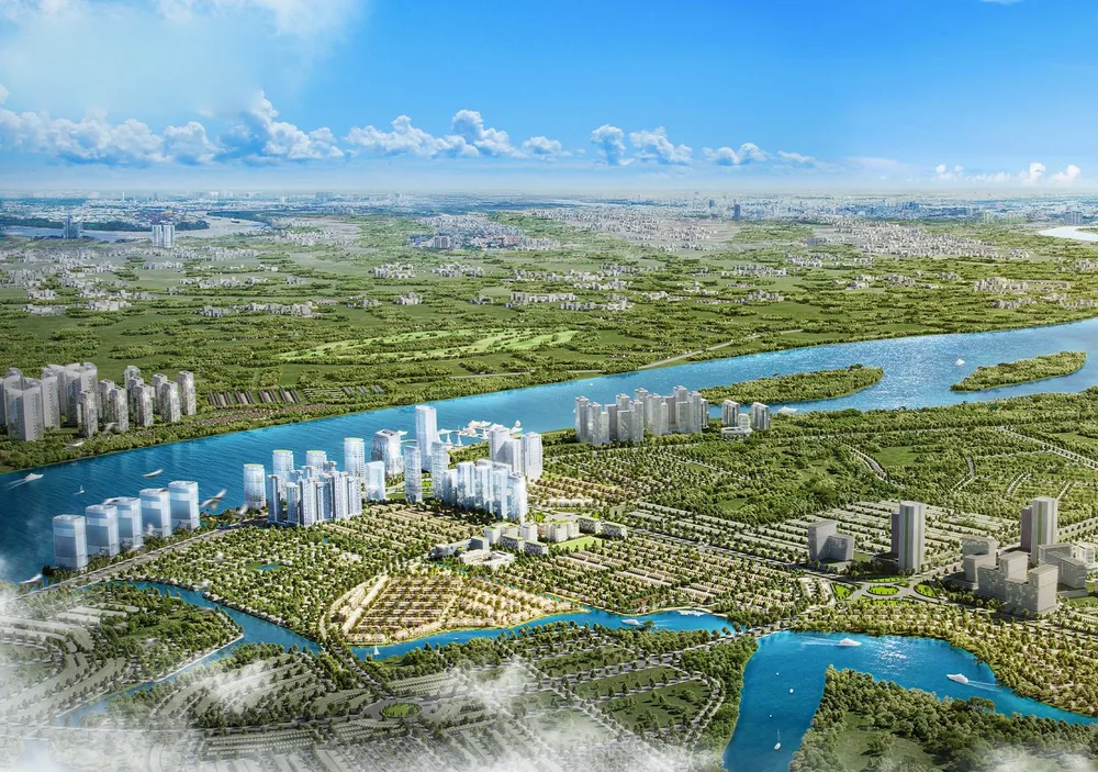 Phối cảnh tổng thể khu đô thị Izumi City bên sông Đồng Nai, Đồng Nai